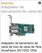 Adaptador de barramento de canal de host de canal de fibra StoreFabric SN1100Q 16Gb Dual Port  (Figura somente ilustrativa, no representa o produto real)