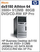 PV762AA - Desktop-PC Business HP dx5150 Athlon 64 3500+ (2.20GHz) 512MB (400MHz) HD SATA 80GB DVD/CD-RW Windows XP Pro