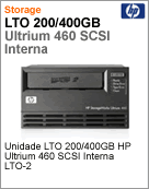Q1518B - Unidade de fita 200/400GB LTO Interna HP StorageWorks LTO-2 Ultrium 460 SCSI Half-Height Internal Tape Drive