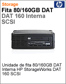 Q1573A - Unidade de fita 80/160GB DAT Interna HP StorageWorks DAT 160 SCSI Internal Tape Drive