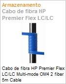 Cabo de fibra HPE Premier Flex LC/LC Multi-mode OM4 2 fiber 5m Cable (Figura somente ilustrativa, no representa o produto real)