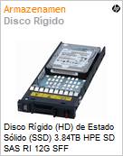 Disco Rígido (HD) de Estado Sólido (SSD) 3.84TB HPE SD SAS RI 12G SFF  (Figura somente ilustrativa, não representa o produto real)