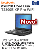 RD102LA - Notebook Compaq HP nx6320 Intel Core Duo T2300E (1.66GHz) 512MB 60GB 15