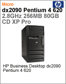 RD637LA - Desktop-PC Business HP dx2090 Intel Pentium 4 620 (2.80GHz) 256MB (400MHz) HD SATA 80GB CD Windows XP Pro