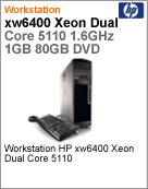 RD687AW - Desktop-PC de alta performance Workstation HP xw6400 Intel Xeon Dual-Core E5110 (1.60GHz) 1GB 80GB SATA DVD