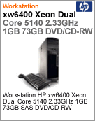 RL343LA - Desktop-PC de alta performance Workstation HP xw6400 Intel Xeon Dual-Core E5140 (2.33GHz) 1GB 73GB SAS DVD/CD-RW