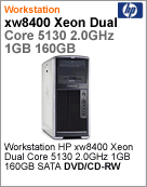 RL345LA - Desktop-PC de alta performance Workstation HP xw8400 Intel Xeon Dual-Core E5130 (2.00GHz) 1GB 160GB SATA DVD/CD-RW