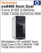 RL346LA - Desktop-PC de alta performance Workstation HP xw8400 Intel Xeon Dual-Core E5150 (2.66GHz) 1GB 73GB SAS DVD/CD-RW