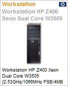 WD585LA - Desktop-PC de alta performance Workstation HP Z400 Intel Xeon Dual-Core W3505 (2.53GHz/1066MHz FSB/4MB L2) 4GB 320GB DVD-RW Windows 7 Professional/XP Professional