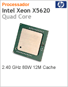 WG728AA - Segundo Processador HP Intel Xeon E5620 Quad-Core de 2 40 GHz 12 MB FSB de 1066 MHz
