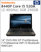 WJ683AW - Notebook EliteBook HP 8440p Intel Core i5-520M (2.40GHz) 2GB 250GB 14