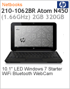 XV065LA - Netbook Mini HP 210-1062br Intel Atom N450 (1.66GHz) 2GB 320GB 10.1