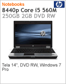 XV078LA - Notebook EliteBook HP 8440p Intel Core i5-560M (2.66GHz) 2GB 250GB 14