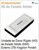 Unidade de Disco Rgido (HD) de Estado Slido (SSD) Externo 2TB Kingston Porttil USB 3.2i  (Figura somente ilustrativa, no representa o produto real)