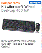 EYD-00007 - Kit Microsoft Wired Desktop 400 MP (Teclado + Mouse ptico)