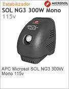 9100500486 - Estabilizador APC Microsol SOL NG3 300W Mono 115v