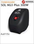 9100500488 - Estabilizador APC Microsol SOL NG3 Plus 300W Aut/115v