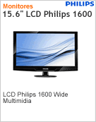1600 - Monitor 15.6 LCD Philips 160E1 1366x768 5ms 5000:1 Wide