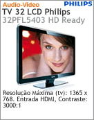 32PFL5403/78 - Televiso 32" LCD Philips 32PFL5403 HD Ready