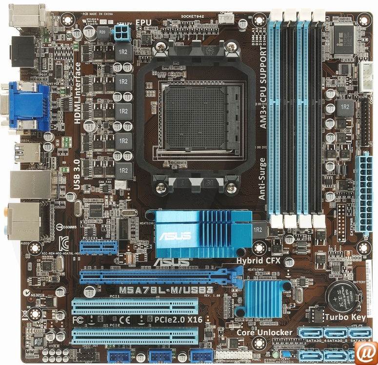 ASUS M5A78LM/USB3 PlacaMãe ASUS M5A78LM/USB3 AMD AM3+ DDR3 mATX