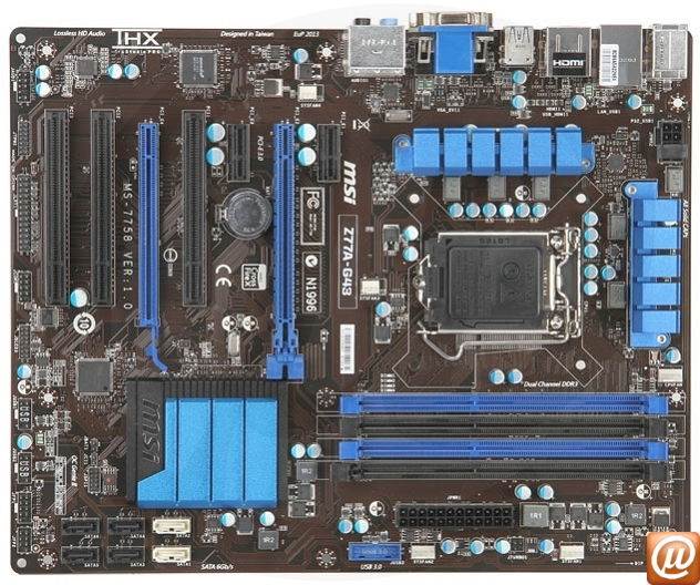 MSI Z77A G43 Placa Mae MSI MS 7758 MicroSafe